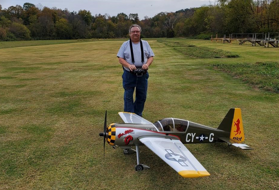 Mark Fansler with Plane